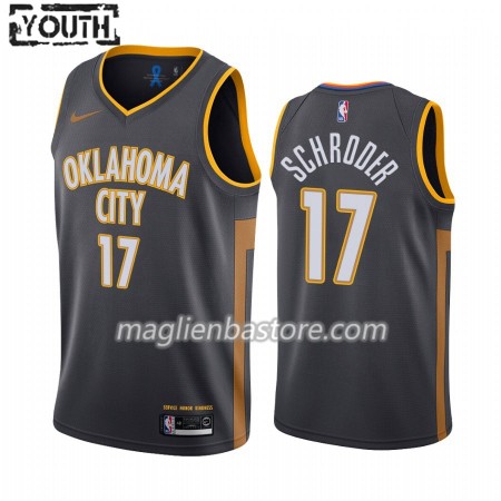 Maglia NBA Oklahoma City Thunder Dennis Schroder 17 Nike 2019-20 City Edition Swingman - Bambino